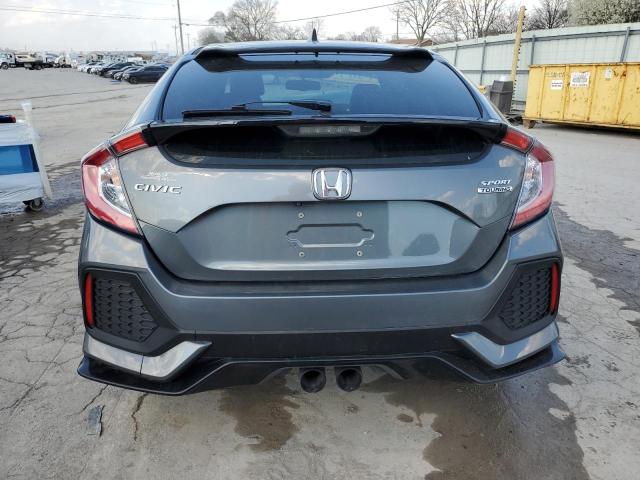 SHHFK7H99KU216674 - 2019 HONDA CIVIC SPORT TOURING GRAY photo 6
