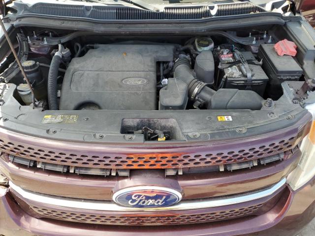 1FMHK7F89BGA63946 - 2011 FORD EXPLORER LIMITED BURGUNDY photo 12