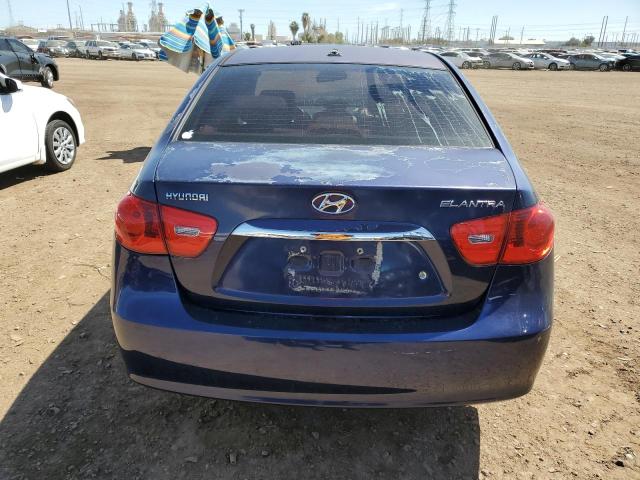 KMHDU4AD6AU878925 - 2010 HYUNDAI ELANTRA BLUE BLUE photo 6