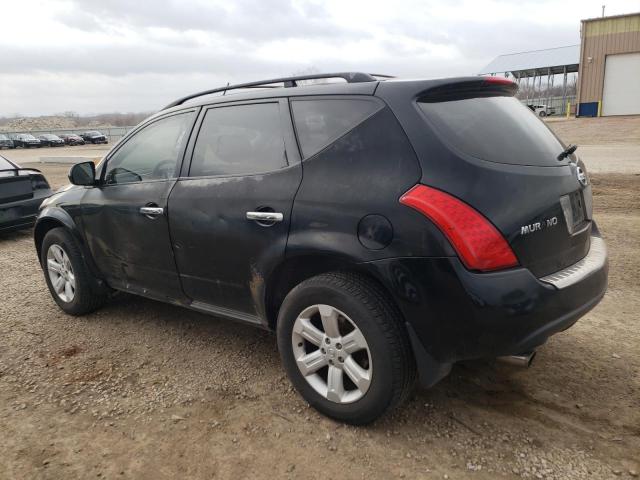 JN8AZ08W46W543946 - 2006 NISSAN MURANO SL BLACK photo 2