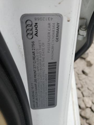 WAUHGBFC7CN068344 - 2012 AUDI A6 PRESTIGE Ağ foto 12