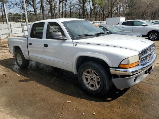 1D7HL48N04S685215 - 2004 DODGE DAKOTA QUAD SLT WHITE photo 4