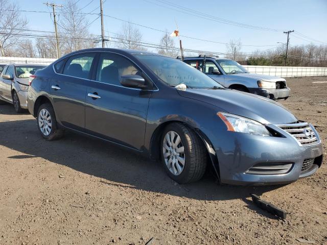 3N1AB7APXFL653694 - 2015 NISSAN SENTRA S BLUE photo 4