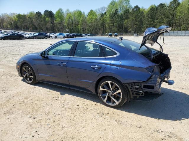 5NPEJ4J25MH091138 - 2021 HYUNDAI SONATA SEL PLUS BLUE photo 2