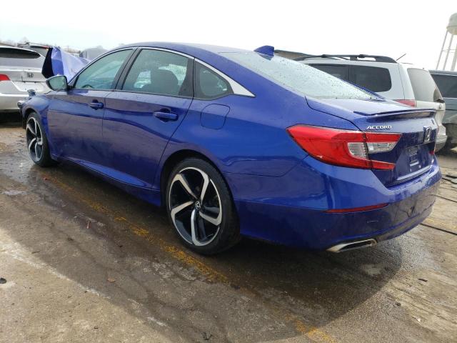 1HGCV1F38JA185224 - 2018 HONDA ACCORD SPORT BLUE photo 2