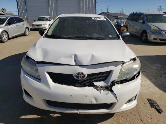 JTDBL40E59J040195 - 2009 TOYOTA COROLLA BASE WHITE photo 5