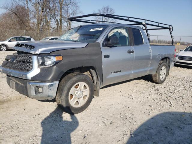 5TFRY5F10KX254587 - 2019 TOYOTA TUNDRA DOUBLE CAB SR/SR5 SILVER photo 1