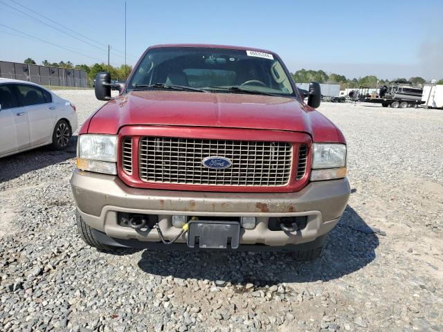 1FMSU45P13ED24846 - 2003 FORD EXCURSION EDDIE BAUER RED photo 5