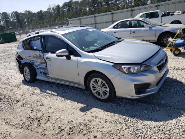 4S3GTAB63J3705338 - 2018 SUBARU IMPREZA PREMIUM SILVER photo 4