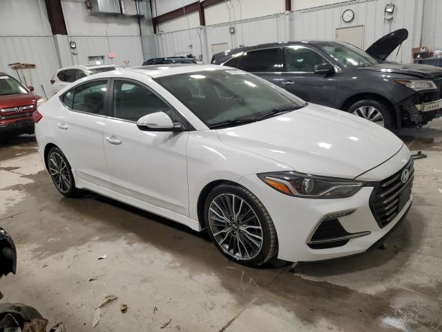 KMHD04LB6JU519632 - 2018 HYUNDAI ELANTRA SPORT WHITE photo 4