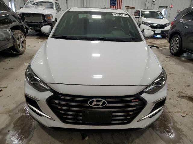 KMHD04LB6JU519632 - 2018 HYUNDAI ELANTRA SPORT WHITE photo 5