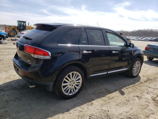 2LMDJ8JK7BBJ24149 - 2011 LINCOLN MKX BLACK photo 3