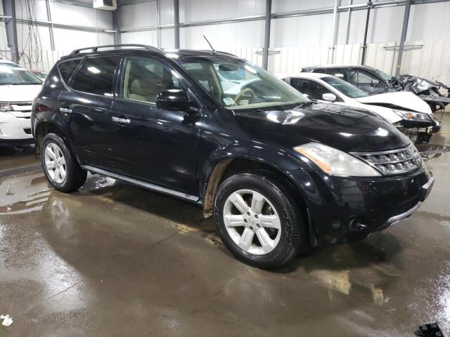 JN8AZ08W47W600390 - 2007 NISSAN MURANO SL BLACK photo 4