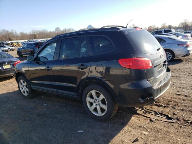 5NMSH73E89H230402 - 2009 HYUNDAI SANTA FE SE BLACK photo 2