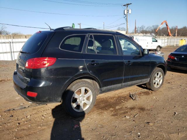 5NMSH73E89H230402 - 2009 HYUNDAI SANTA FE SE BLACK photo 3