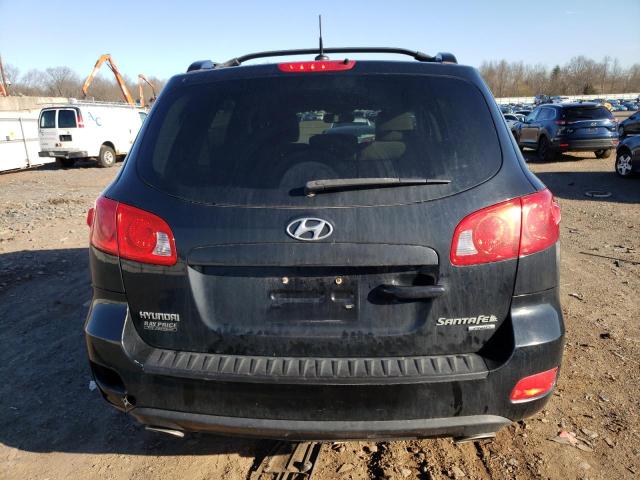 5NMSH73E89H230402 - 2009 HYUNDAI SANTA FE SE BLACK photo 6