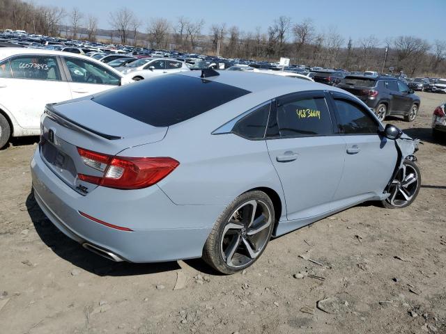 1HGCV2F38MA005797 - 2021 HONDA ACCORD SPORT GRAY photo 3