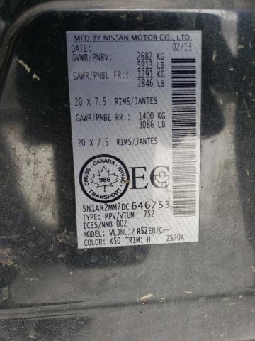 5N1AR2MM7DC646753 - 2013 NISSAN PATHFINDER S 灰色 照片 13