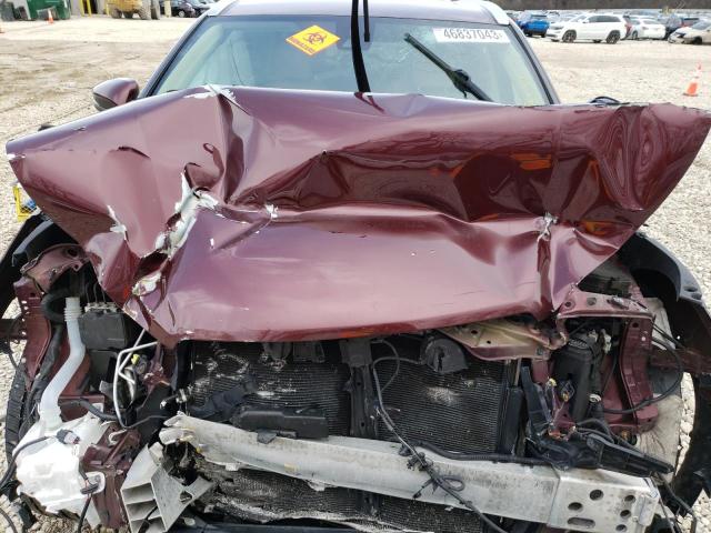 5TDJZRFH1HS447361 - 2017 TOYOTA HIGHLANDER SE MAROON photo 11