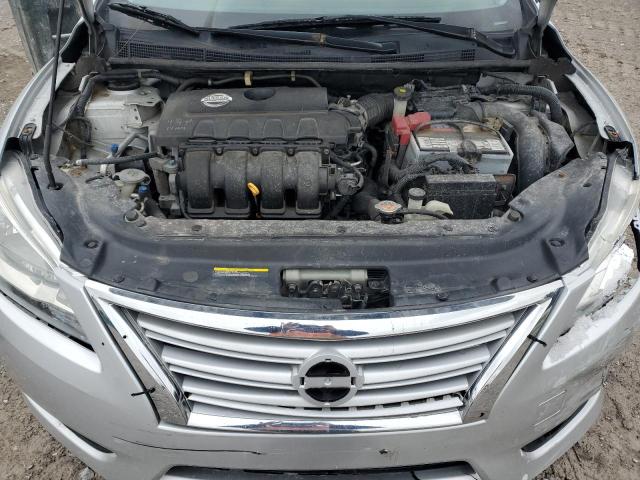 3N1AB7APXEY202086 - 2014 NISSAN SENTRA S SILVER photo 11