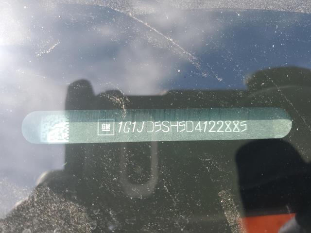 1G1JD5SH5D4122885 - 2013 CHEVROLET SONIC LT 白色 照片 12