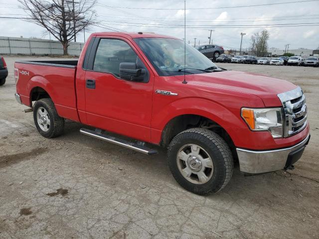 1FTRF14819KC76510 - 2009 FORD F150 RED photo 4