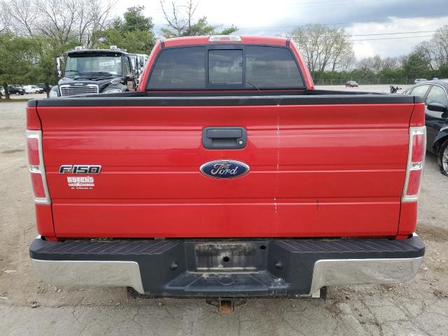 1FTRF14819KC76510 - 2009 FORD F150 RED photo 6