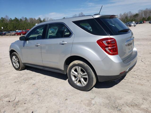 2GNALBEK1G1187160 - 2016 CHEVROLET EQUINOX LS SILVER photo 2