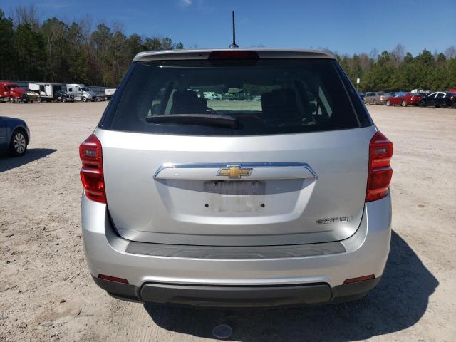 2GNALBEK1G1187160 - 2016 CHEVROLET EQUINOX LS SILVER photo 6