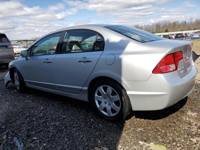 1HGFA16506L022038 - 2006 HONDA CIVIC LX SILVER photo 2