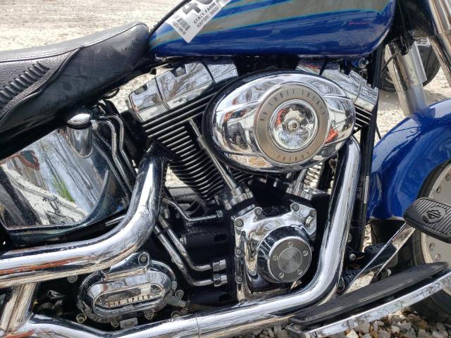 1HD1BX5199Y046805 - 2009 HARLEY-DAVIDSON FLSTF BLUE photo 7