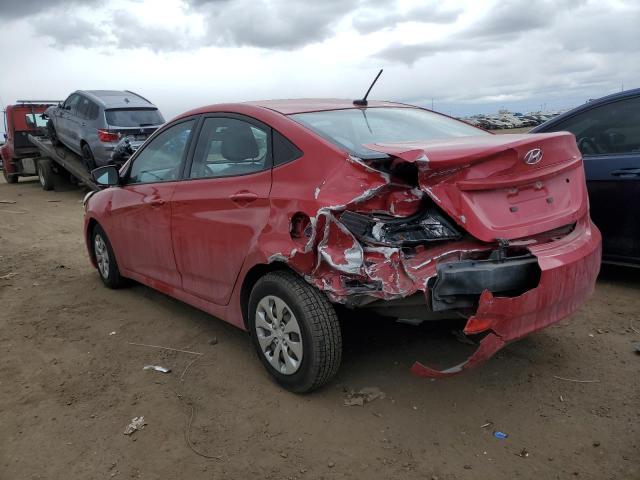 KMHCT4AE2GU970744 - 2016 HYUNDAI ACCENT SE RED photo 2