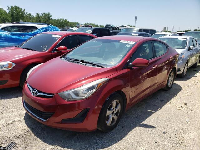 5NPDH4AEXFH646489 - 2015 HYUNDAI ELANTRA SE RED photo 2