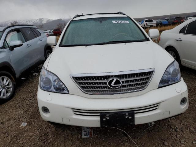 JTJHW31U682054114 - 2008 LEXUS RX 400H WHITE photo 5