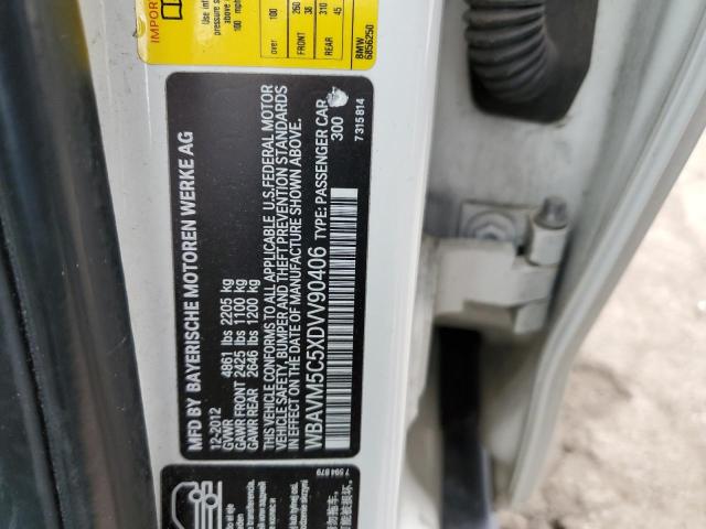 WBAVM5C5XDVV90406 - 2013 BMW X1 XDRIVE35I BLACK photo 13