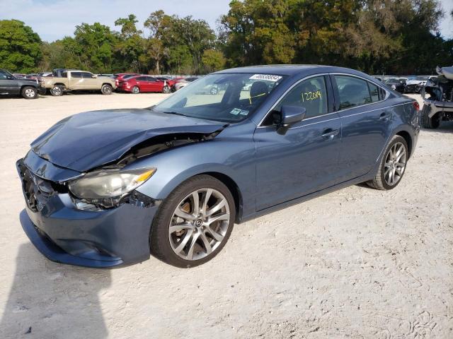 JM1GJ1W67E1153389 - 2014 MAZDA 6 GRAND TOURING BLUE photo 1