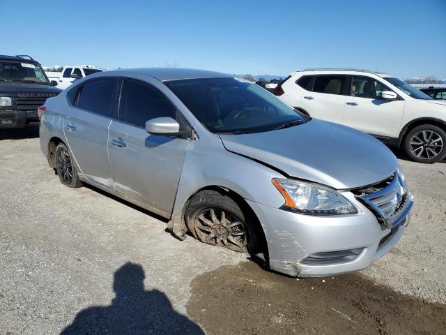 3N1AB7AP8FY308814 - 2015 NISSAN SENTRA S SILVER photo 4