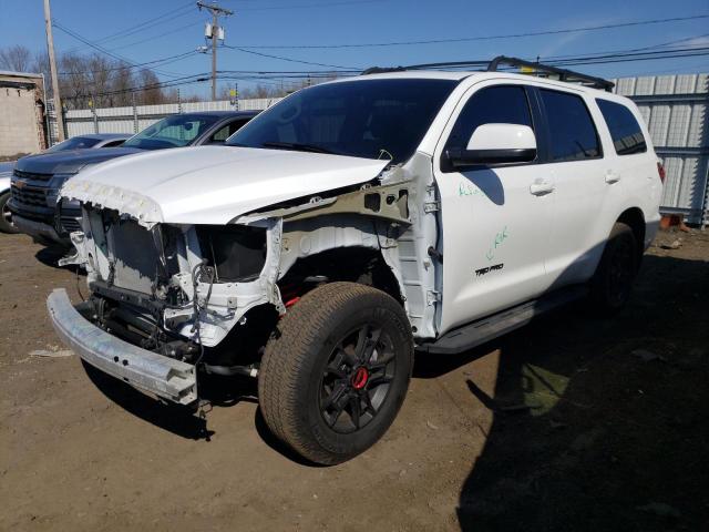 5TDEY5B16MS186745 - 2021 TOYOTA SEQUOIA SR5 WHITE photo 1