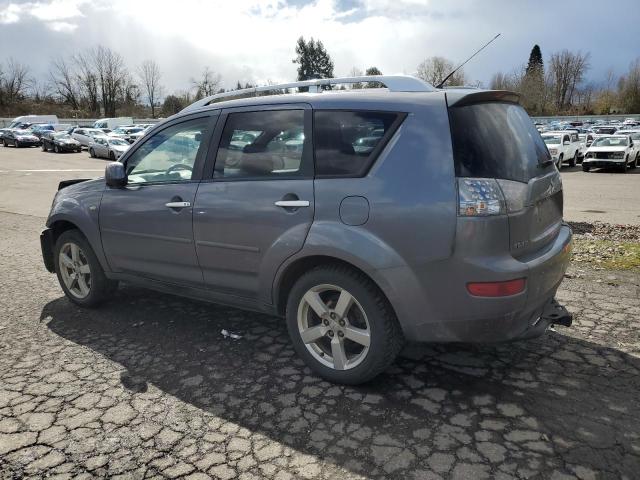 JA4MT41X07Z015139 - 2007 MITSUBISHI OUTLANDER XLS GRAY photo 2