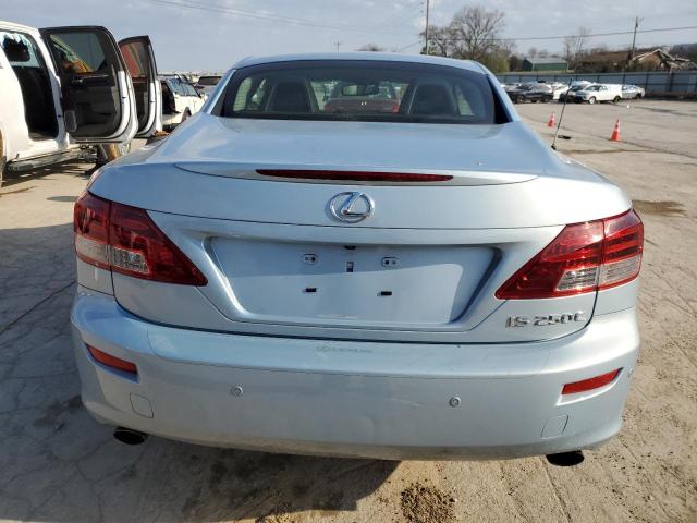 JTHFF2C21B2518528 - 2011 LEXUS IS 250 BLUE photo 6