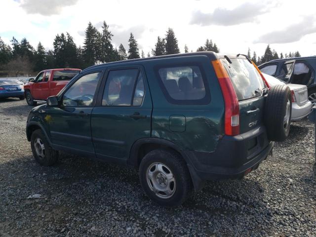 JHLRD684X4C005896 - 2004 HONDA CR-V LX GREEN photo 2