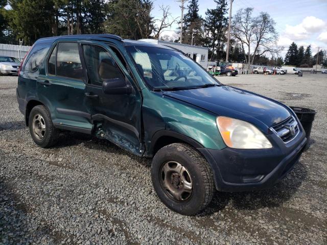 JHLRD684X4C005896 - 2004 HONDA CR-V LX GREEN photo 4