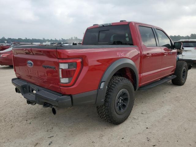 1FTFW1RGXNFB26885 - 2022 FORD F150 RAPTOR RED photo 3