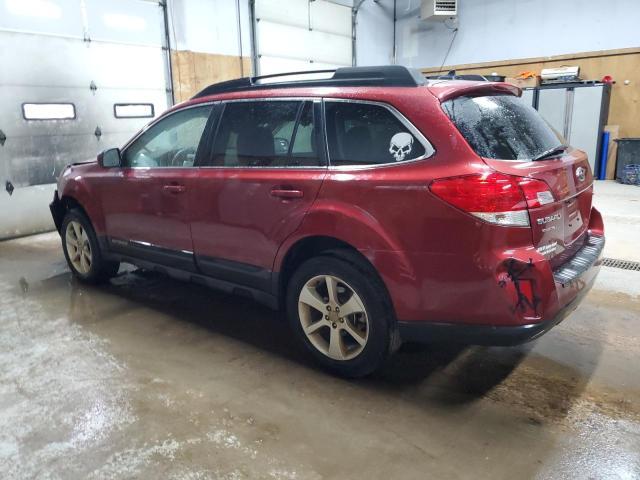 4S4BRCCCXE3264947 - 2014 SUBARU OUTBACK 2.5I PREMIUM RED photo 2