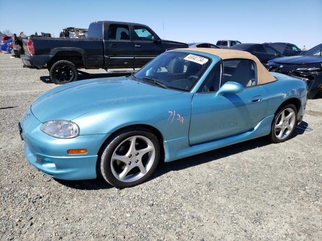 JM1NB353X20221256 - 2002 MAZDA MX-5 MIATA BASE BLUE photo 1