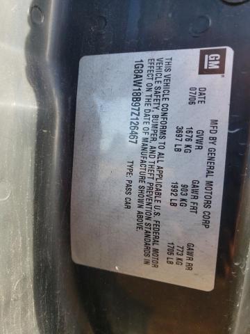 1G8AW18B97Z126467 - 2007 SATURN ION LEVEL 3 BLUE photo 12