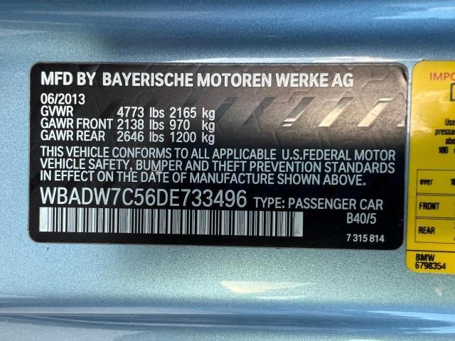 WBADW7C56DE733496 - 2013 BMW 328 I SULEV BLUE photo 10