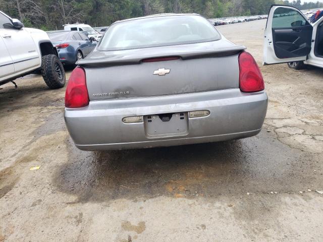 2G1WJ15K569174130 - 2006 CHEVROLET MONTE CARL LS GRAY photo 6