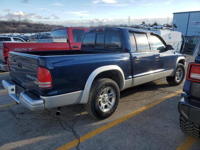 1D7HL48N04S547805 - 2004 DODGE DAKOTA QUAD SLT BLUE photo 3