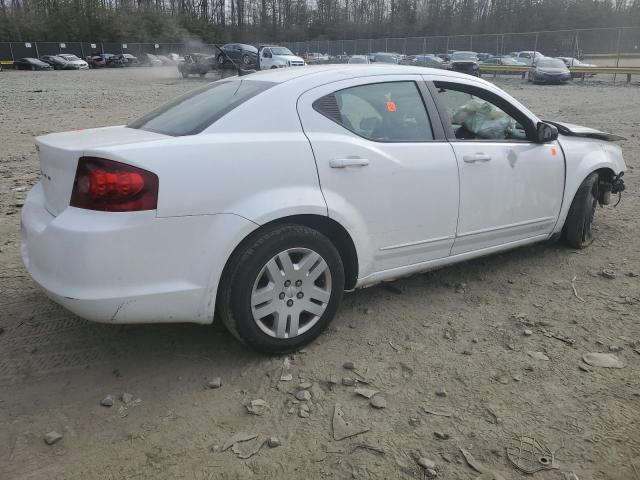 1C3CDZAB6CN294828 - 2012 DODGE AVENGER SE WHITE photo 3